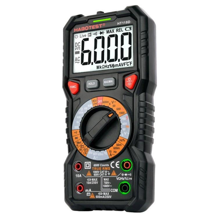 HABOTEST HT118D High Precision Portable Handheld Digital Multimeter, HT118D