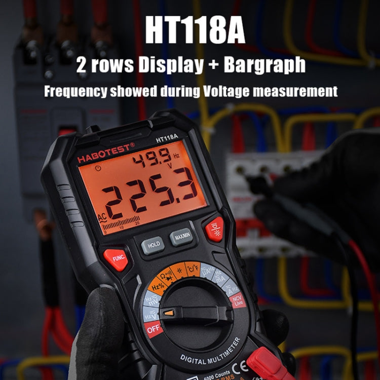 HABOTEST HT118D High Precision Portable Handheld Digital Multimeter, HT118D