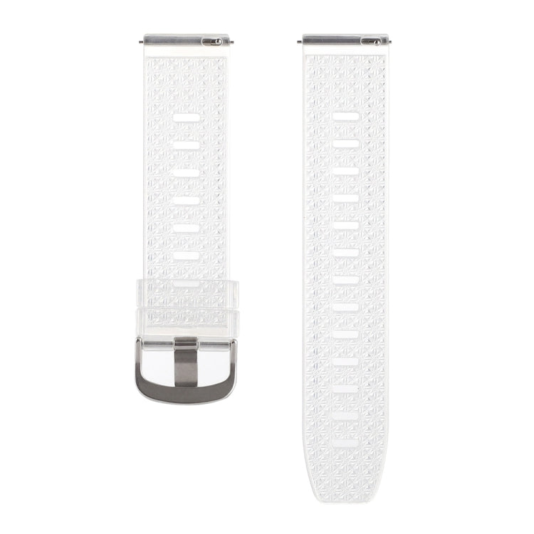 Cinturino per orologio glitter trasparente con trama a diamante, 20mm, 22mm