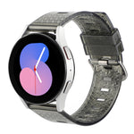 Cinturino per orologio glitter trasparente con trama a diamante, 20mm, 22mm