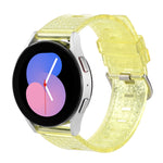 Cinturino per orologio glitter trasparente con trama a diamante, 20mm, 22mm