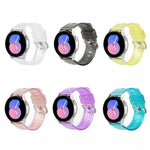 Cinturino per orologio glitter trasparente con trama a diamante, 20mm, 22mm