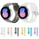 Cinturino per orologio glitter trasparente con trama a diamante, 20mm, 22mm