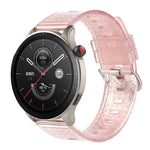 Cinturino per orologio glitter trasparente con trama a diamante, 20mm, 22mm