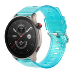 Cinturino per orologio glitter trasparente con trama a diamante, 20mm, 22mm