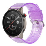 Cinturino per orologio glitter trasparente con trama a diamante, 20mm, 22mm