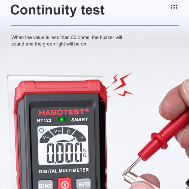 HABOTEST HT123 Mini multimetro digitale ad alta precisione, HT123