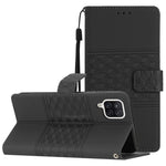 Custodia per telefono in pelle con effetto pelle goffrata a diamante con cordino, For Samsung Galaxy A10 / M10, For Samsung Galaxy A12, For Samsung Galaxy A13 4G, For Samsung Galaxy A13 5G