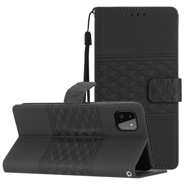 Custodia per telefono in pelle con effetto pelle goffrata a diamante con cordino, For Samsung Galaxy A22 4G, For Samsung Galaxy A22 5G, For Samsung Galaxy A23 5G, For Samsung Galaxy A23e / A23s