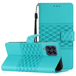 Custodia per telefono in pelle con effetto pelle goffrata a diamante con cordino, For Samsung Galaxy M53, For Samsung Galaxy Note 8, For Samsung Galaxy Note9, For Samsung Galaxy Note10