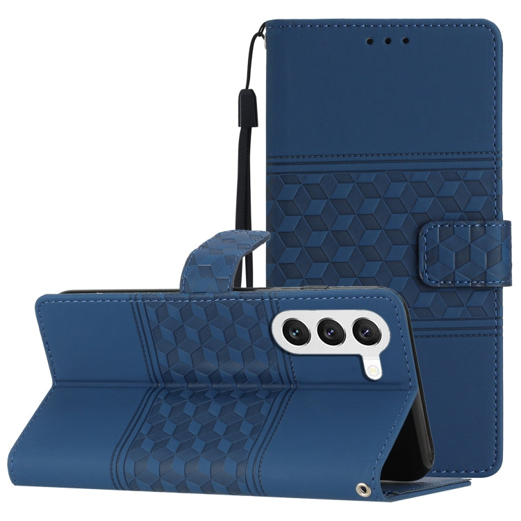 Custodia per telefono in pelle con effetto pelle goffrata a diamante con cordino, For Samsung Galaxy S22 Ultra 5G, For Samsung Galaxy S23 5G, For Samsung Galaxy S23+ 5G, For Samsung Galaxy S23 Ultra 5G