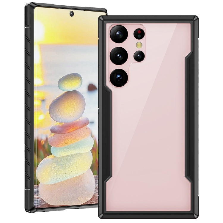 Custodia per cellulare Defender in metallo trasparente per PC in TPU morbido, For Samsung Galaxy S23 5G, For Samsung Galaxy S23+ 5G, For Samsung Galaxy S23 Ultra 5G