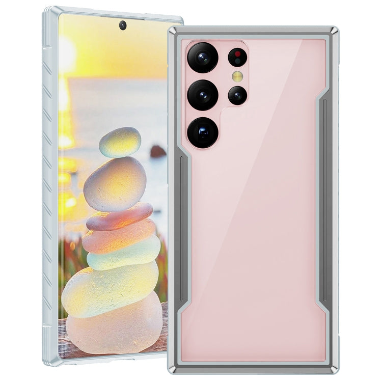Custodia per cellulare Defender in metallo trasparente per PC in TPU morbido, For Samsung Galaxy S23 5G, For Samsung Galaxy S23+ 5G, For Samsung Galaxy S23 Ultra 5G