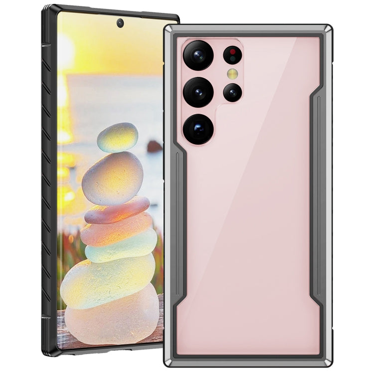 Custodia per cellulare Defender in metallo trasparente per PC in TPU morbido, For Samsung Galaxy S23 5G, For Samsung Galaxy S23+ 5G, For Samsung Galaxy S23 Ultra 5G