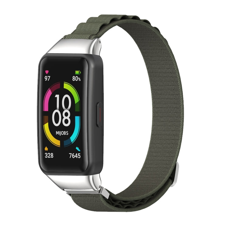 Cinturino in nylon traspirante MIJOBS, For Huawei Band 6 / Honor Band 6, For Huawei Band 7 / 7 NFC