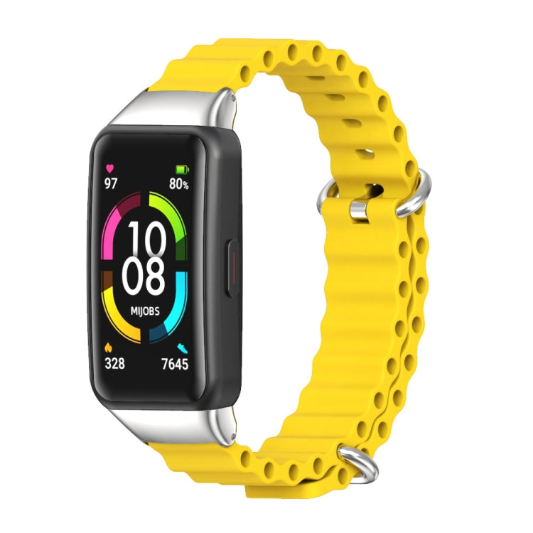 Cinturino per orologio MIJOBS CS Marine in silicone traspirante, For Huawei Band 6 / Honor Band 6, For Huawei Band 7 / 7 NFC