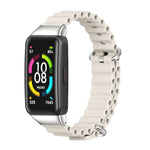 Cinturino per orologio MIJOBS CS Marine in silicone traspirante, For Huawei Band 6 / Honor Band 6, For Huawei Band 7 / 7 NFC