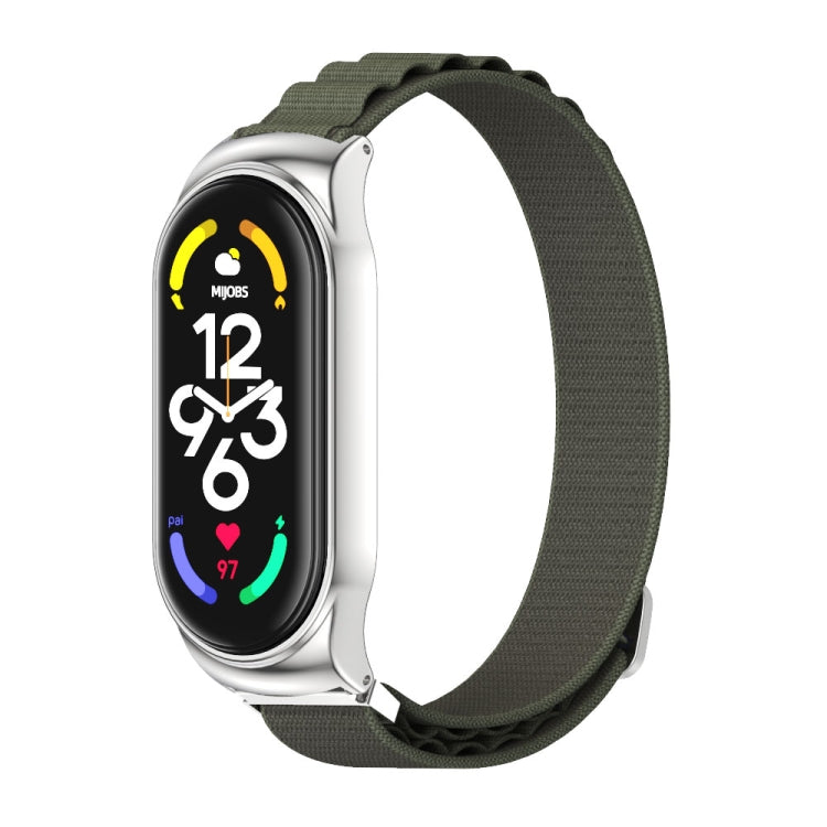 Cinturino per orologio MIJOBS CS in nylon traspirante, For Xiaomi Mi Band 6 / 5 / 4 / 3, For Xiaomi Mi Band 7 / 7 NFC