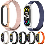 Cinturino per orologio MIJOBS CS in nylon traspirante, For Xiaomi Mi Band 6 / 5 / 4 / 3, For Xiaomi Mi Band 7 / 7 NFC