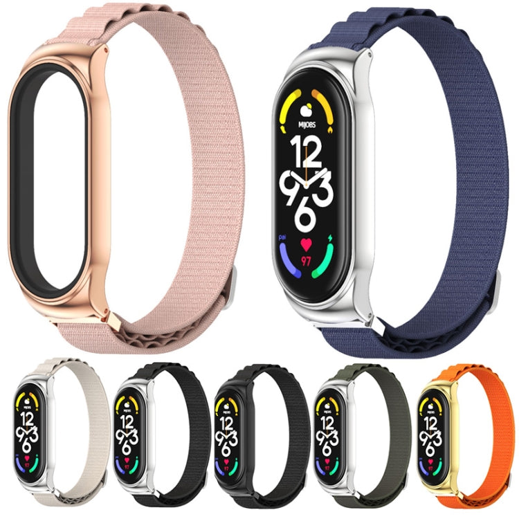 Cinturino per orologio MIJOBS CS in nylon traspirante, For Xiaomi Mi Band 6 / 5 / 4 / 3, For Xiaomi Mi Band 7 / 7 NFC