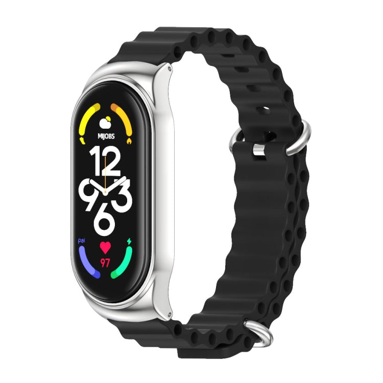 Cinturino per orologio MIJOBS CS Marine in silicone traspirante, For Xiaomi Mi Band 6 / 5, For Xiaomi Mi Band 7 / 7 NFC