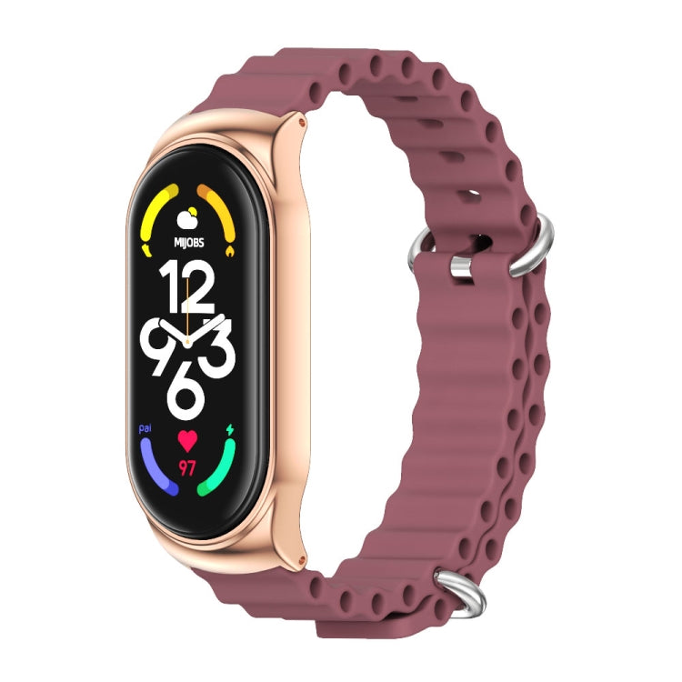 Cinturino per orologio MIJOBS CS Marine in silicone traspirante, For Xiaomi Mi Band 6 / 5, For Xiaomi Mi Band 7 / 7 NFC