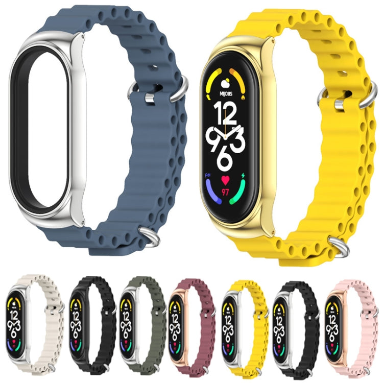 Cinturino per orologio MIJOBS CS Marine in silicone traspirante, For Xiaomi Mi Band 6 / 5, For Xiaomi Mi Band 7 / 7 NFC