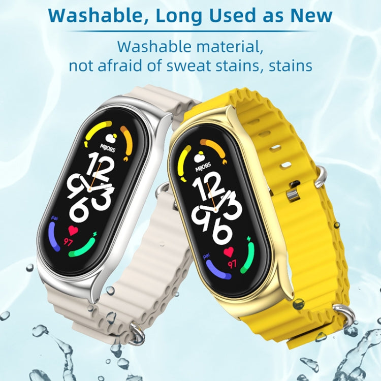 Cinturino per orologio MIJOBS CS Marine in silicone traspirante, For Xiaomi Mi Band 6 / 5, For Xiaomi Mi Band 7 / 7 NFC