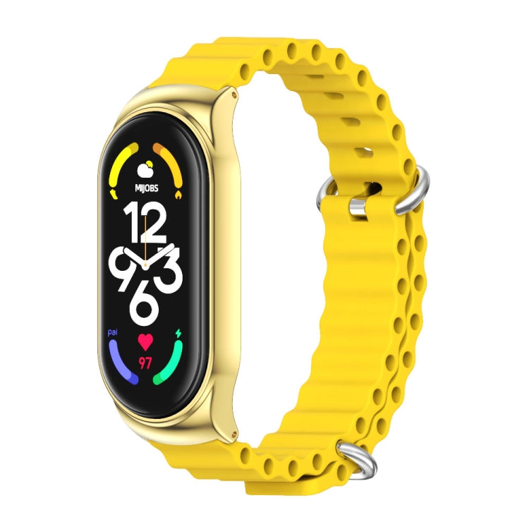 Cinturino per orologio MIJOBS CS Marine in silicone traspirante, For Xiaomi Mi Band 6 / 5, For Xiaomi Mi Band 7 / 7 NFC