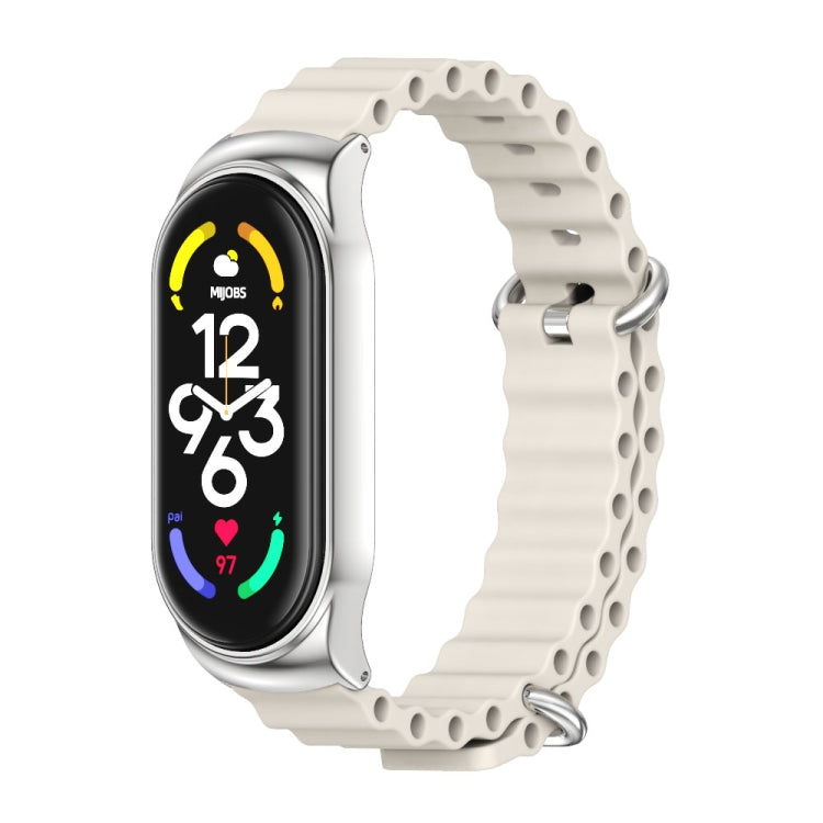 Cinturino per orologio MIJOBS CS Marine in silicone traspirante, For Xiaomi Mi Band 6 / 5, For Xiaomi Mi Band 7 / 7 NFC