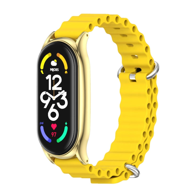 Cinturino per orologio traspirante in silicone marino MIJOBS PLUS, For Xiaomi Mi Band 6 / 5, For Xiaomi Mi Band 7 / 7 NFC