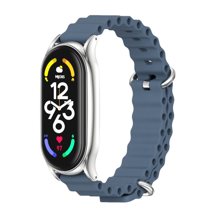 Cinturino per orologio traspirante in silicone marino MIJOBS PLUS, For Xiaomi Mi Band 6 / 5, For Xiaomi Mi Band 7 / 7 NFC