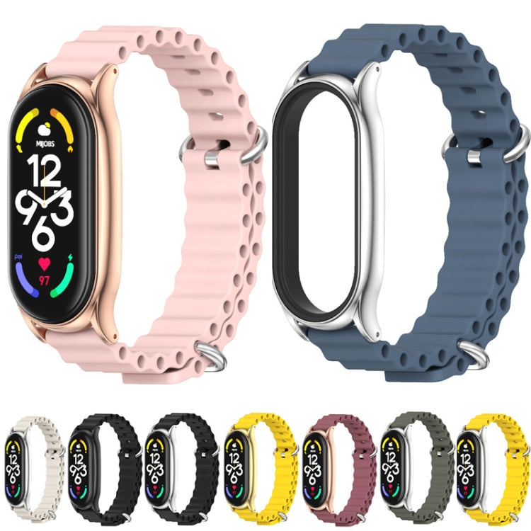 Cinturino per orologio traspirante in silicone marino MIJOBS PLUS, For Xiaomi Mi Band 6 / 5, For Xiaomi Mi Band 7 / 7 NFC