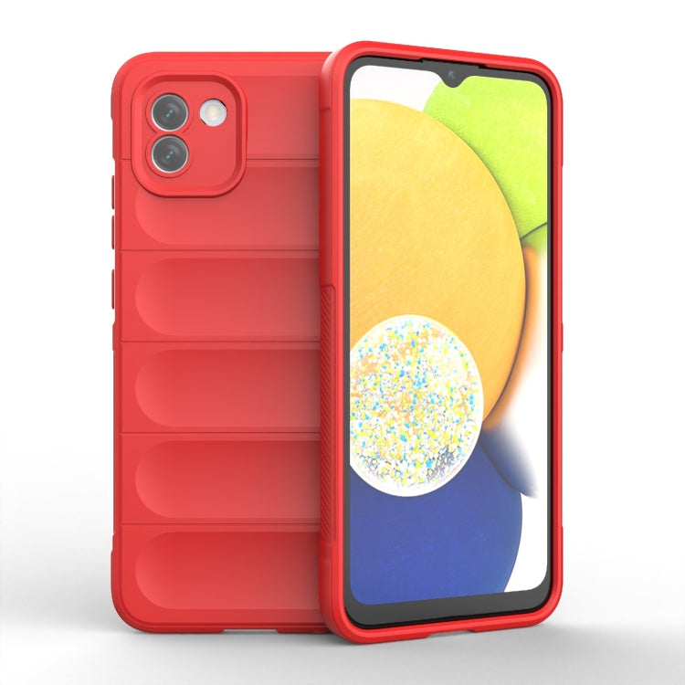 Magic Shield TPU + custodia per telefono in flanella, For Samsung Galaxy A03 Global, For Samsung Galaxy A04e 4G