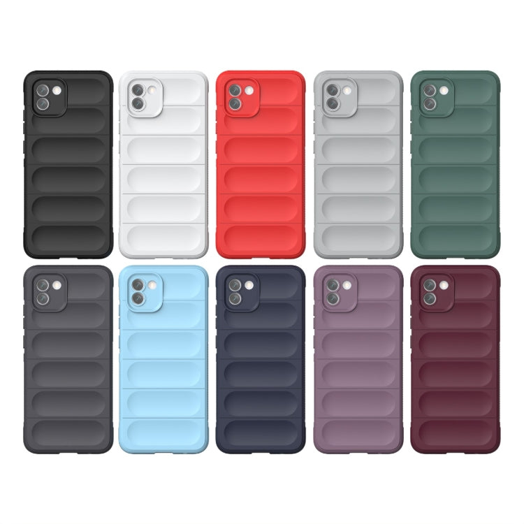 Magic Shield TPU + custodia per telefono in flanella, For Samsung Galaxy A03 Global, For Samsung Galaxy A04e 4G