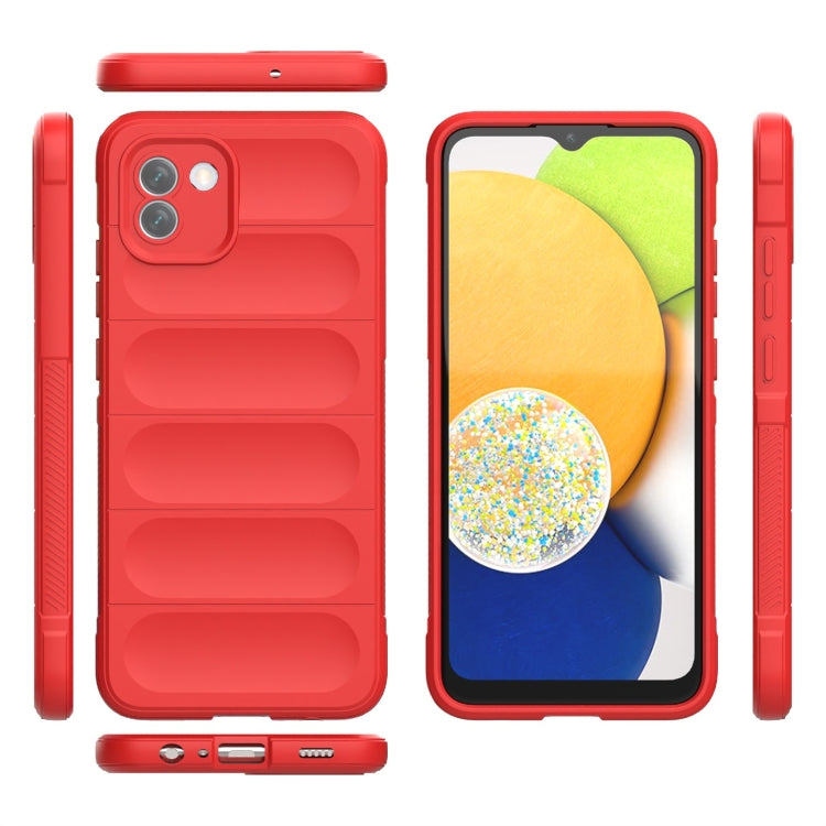Magic Shield TPU + custodia per telefono in flanella, For Samsung Galaxy A03 Global, For Samsung Galaxy A04e 4G