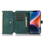 Custodia per cellulare in pelle con cerniera per portafoglio da 9 carte da sogno, For iPhone 14, For iPhone 14 Plus, For iPhone 14 Pro, For iPhone 14 Pro Max