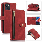 Custodia per cellulare in pelle con cerniera per portafoglio da 9 carte da sogno, For iPhone 14, For iPhone 14 Plus, For iPhone 14 Pro, For iPhone 14 Pro Max