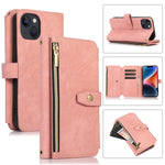 Custodia per cellulare in pelle con cerniera per portafoglio da 9 carte da sogno, For iPhone 14, For iPhone 14 Plus, For iPhone 14 Pro, For iPhone 14 Pro Max