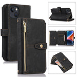 Custodia per cellulare in pelle con cerniera per portafoglio da 9 carte da sogno, For iPhone 14, For iPhone 14 Plus, For iPhone 14 Pro, For iPhone 14 Pro Max