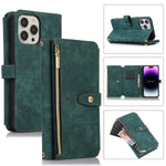 Custodia per cellulare in pelle con cerniera per portafoglio da 9 carte da sogno, For iPhone 14, For iPhone 14 Plus, For iPhone 14 Pro, For iPhone 14 Pro Max