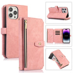 Custodia per cellulare in pelle con cerniera per portafoglio da 9 carte da sogno, For iPhone 14, For iPhone 14 Plus, For iPhone 14 Pro, For iPhone 14 Pro Max