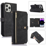 Custodia per cellulare in pelle con cerniera per portafoglio da 9 carte da sogno, For iPhone 14, For iPhone 14 Plus, For iPhone 14 Pro, For iPhone 14 Pro Max