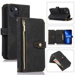 Custodia per cellulare in pelle con cerniera per portafoglio da 9 carte da sogno, For iPhone 13, For iPhone 13 Pro, For iPhone 13 Pro Max, For iPhone 12 mini