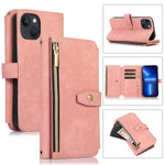 Custodia per cellulare in pelle con cerniera per portafoglio da 9 carte da sogno, For iPhone 13, For iPhone 13 Pro, For iPhone 13 Pro Max, For iPhone 12 mini