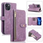 Custodia per cellulare in pelle con cerniera per portafoglio da 9 carte da sogno, For iPhone 13, For iPhone 13 Pro, For iPhone 13 Pro Max, For iPhone 12 mini