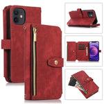 Custodia per cellulare in pelle con cerniera per portafoglio da 9 carte da sogno, For iPhone 13, For iPhone 13 Pro, For iPhone 13 Pro Max, For iPhone 12 mini