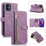 Custodia per cellulare in pelle con cerniera per portafoglio da 9 carte da sogno, For iPhone 12, For iPhone 12 Pro, For iPhone 12 Pro Max, For iPhone 11