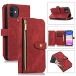 Custodia per cellulare in pelle con cerniera per portafoglio da 9 carte da sogno, For iPhone 12, For iPhone 12 Pro, For iPhone 12 Pro Max, For iPhone 11