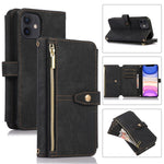 Custodia per cellulare in pelle con cerniera per portafoglio da 9 carte da sogno, For iPhone 12, For iPhone 12 Pro, For iPhone 12 Pro Max, For iPhone 11